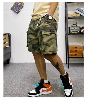 Tactical Multi-Pocket Cargo Shorts , - Streetwear Shorts - Slick Street