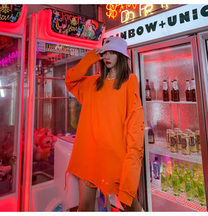 Distressed Gothic Sweatshirt , - Streetwear Sweatshirts - Slick Street