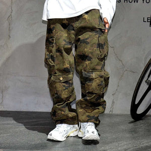 Jungle T24 Camo Cargo Pants Camo, 26 - Streetwear Pants - Slick Street