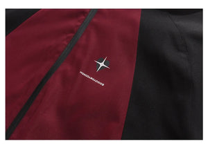 Heart Patchwork Zipper Bomber Jacket , - Streetwear Jacket - Slick Street