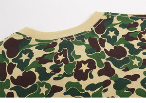 Snappy Crocodile Star Camouflage Design T-Shirt , - Streetwear T-Shirts - Slick Street