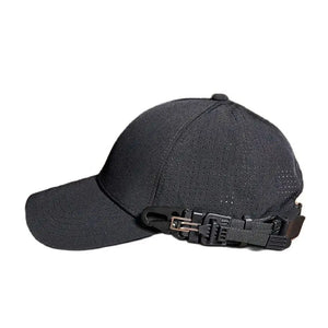 Plain Black Adjustable Cap Black, One Size - Streetwear Cap - Slick Street