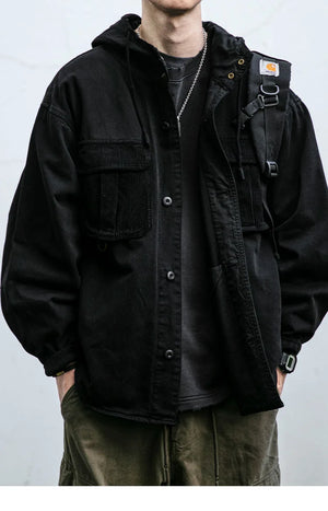 VX1 Hooded Jacket , - Streetwear Jackets - Slick Street