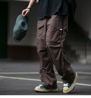 Waterproof Nylon Cargo Pants , - Streetwear Cargo Pants - Slick Street