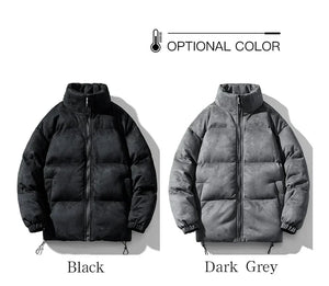 Solid Color Puff Sleeves Bubble Jacket , - Streetwear Jacket - Slick Street