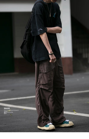 Waterproof Nylon Cargo Pants , - Streetwear Cargo Pants - Slick Street