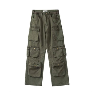 MA99 Cargo Pants Green, S - Streetwear Cargo Pants - Slick Street