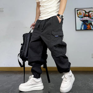 KS1 Baggy Cargo Pants Gray, XS - Streetwear - Slick Street