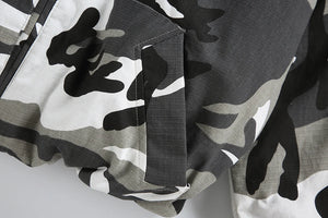 Disruptive Camouflage Elastic Waist Jacket , - Streetwear Jacket - Slick Street
