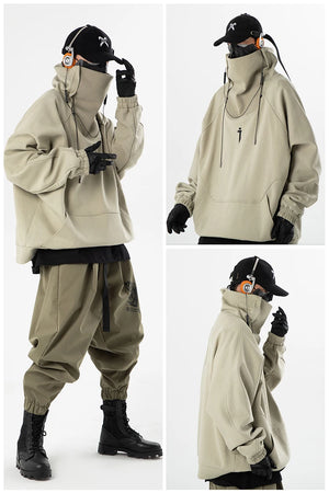 Plain Color Medieval Cloak Hoodie , - Streetwear Hoodie - Slick Street