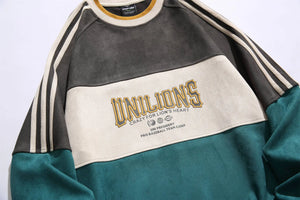 UNILIONS Color Block Pullover Sweatshirt , - Streetwear Sweatshirts - Slick Street