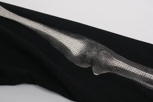 Skeleton B-Heart Graphic Sweatshirt , - Streetwear Sweatshirts - Slick Street