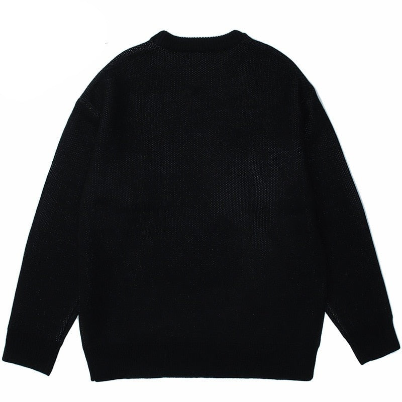 SENSELESS 20 Anime Knit Sweater ,  - Streetwear Sweater - Slick Street