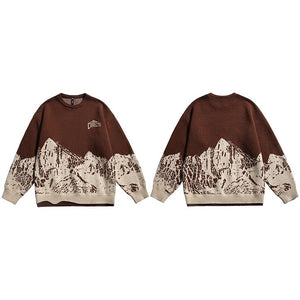CORRECTS The Glorious Mountain Graphic Sweater , - Streetwear Sweater - Slick Street