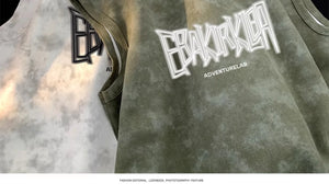 EBAK Tie-dye Sleeveless T-Shirt , - Streetwear T-Shirts - Slick Street