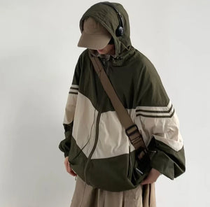 Two Tone MA21 Baggy Hoodie Green, XS - Streetwear Hoodie - Slick Street