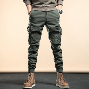 Tactical Slim Cargo Pants Army Green, XS - Streetwear Pants - Slick Street