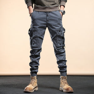 Tactical Slim Cargo Pants Grey, XS - Streetwear Pants - Slick Street
