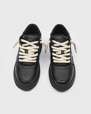 Rope Court Low - Deep Black , - Streetwear Shoes - Slick Street