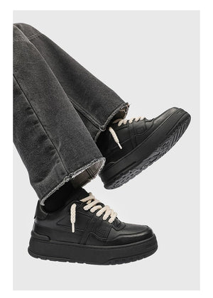 Rope Court Low - Deep Black , - Streetwear Shoes - Slick Street
