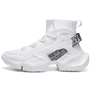 Aero Runner - Triple White , - Streetwear Shoes - Slick Street
