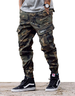 Tactical Camo Cargo Pants , - Streetwear Cargo Pants - Slick Street