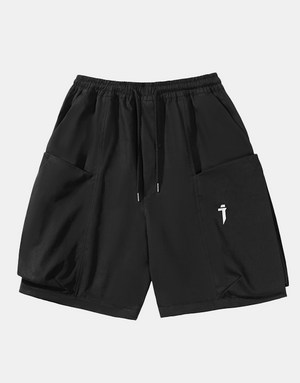 xi Shorts Black, XS - Streetwear Shorts - Slick Street