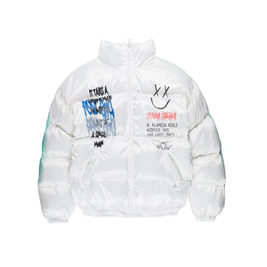 xSmiley Jacket (Black/White) , - Streetwear Jackets - Slick Street