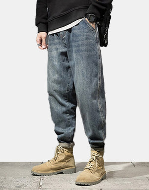 Denim Jean Joggers 32, Blue - Streetwear - Slick Street