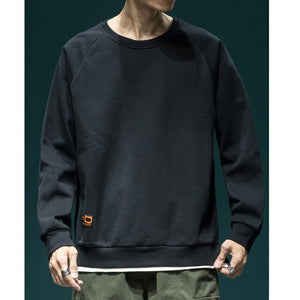 Henley Kind Sweatshirt Black, XS - Streetwear Sweatshirts - Slick Street