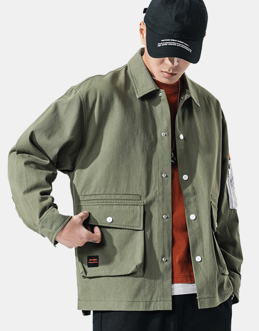 P12 Jacket Army Green, XS - Streetwear Jackets - Slick Street