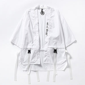 Japanese Sensei Jacket White, S - Streetwear Jackets - Slick Street