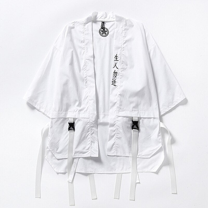Japanese Sensei Jacket White, S - Streetwear Jackets - Slick Street