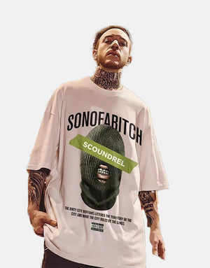 Balaclava SCOUNDREL T-Shirt , - Streetwear T-Shirts - Slick Street