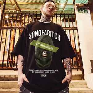 Balaclava SCOUNDREL T-Shirt , - Streetwear T-Shirts - Slick Street