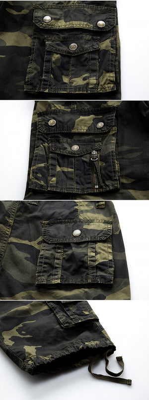 Military Camouflage Vector Shorts , - Streetwear Shorts - Slick Street