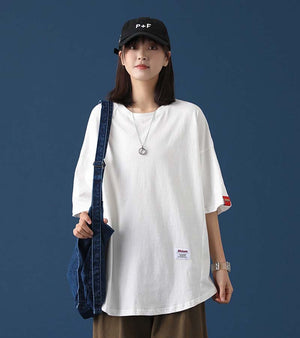 Tunic Loose-Fit T-Shirt Off-white, XS - Streetwear T-Shirts - Slick Street