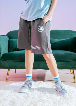 Devil Shark Shorts , - Streetwear Shorts - Slick Street