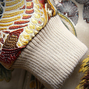 Boutonnieres Embroidery Jacket , - Streetwear Jacket - Slick Street