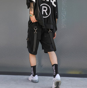 Black Bermuda 'Origin' Shorts , - Streetwear Shorts - Slick Street