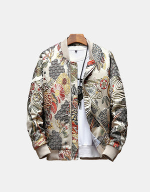 Boutonnieres Embroidery Jacket , - Streetwear Jacket - Slick Street
