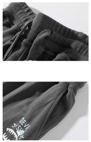 Devil Shark Shorts , - Streetwear Shorts - Slick Street