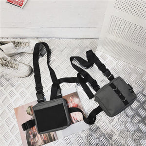 RX9 Chest Bag Gray, - Streetwear Bag - Slick Street
