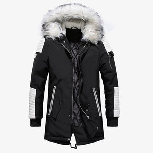 Fur Hood Winter Coat , - Streetwear Jackets - Slick Street