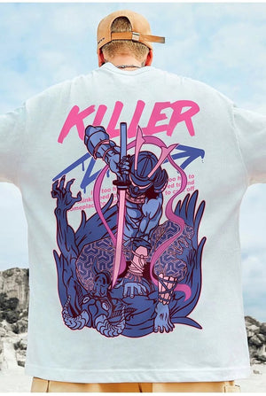 Killer Samurai T-Shirt , - Streetwear T-Shirts - Slick Street