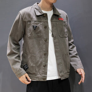Suprems Demin Jacket , - Streetwear Jackets - Slick Street