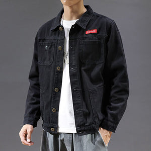 Suprems Demin Jacket , - Streetwear Jackets - Slick Street