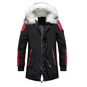 Fur Hood Winter Coat , - Streetwear Jackets - Slick Street