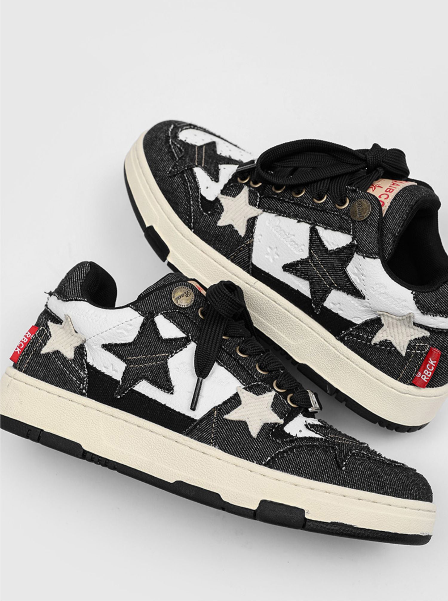 Star Eli1 Skate Sneakers - Black , - Streetwear Shoes - Slick Street