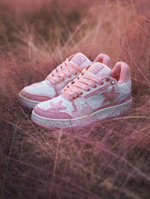 Star Eli1 Skate Sneakers - Pink , - Streetwear Shoes - Slick Street